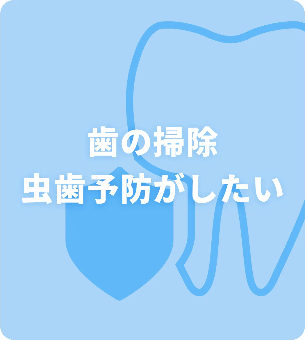 歯の掃除・虫歯予防がしたい